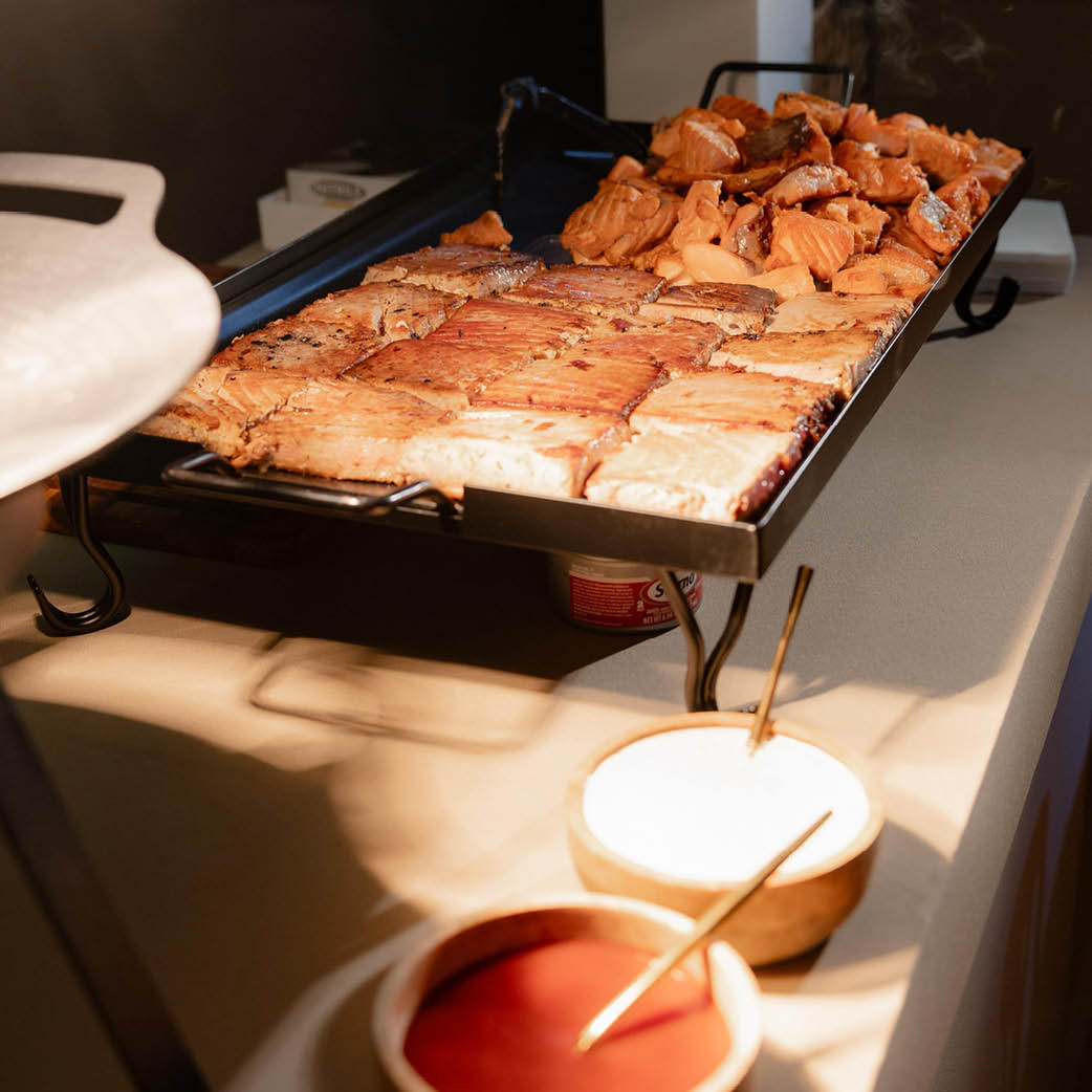Fish Carving and Taco Station